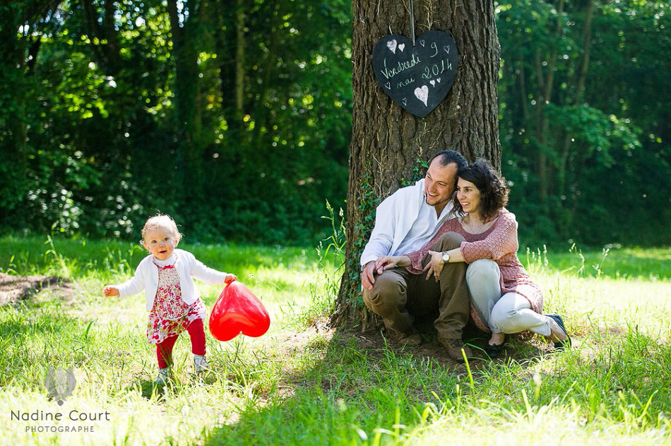 Séance engagement couple avec enfant - Guidel Plage - Bretagne